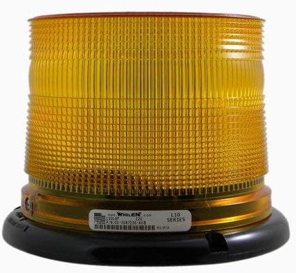 Whelen L10LAP - 12 VDC Low Profile Amber Permanent Mount Beacon