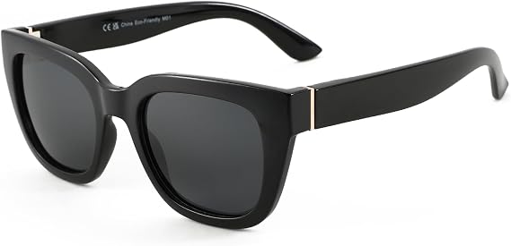 ZENOTTIC Square Polarized Sunglasses Women: Retro UV400 Vintage Shades