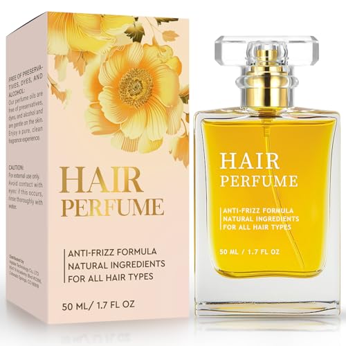 Hair Perfume, Pheromone Hair Perfume for Women, Hair Fragrance Essential Oil Fast Odors Remove, Hair Nourishing Hair and Shine Spray