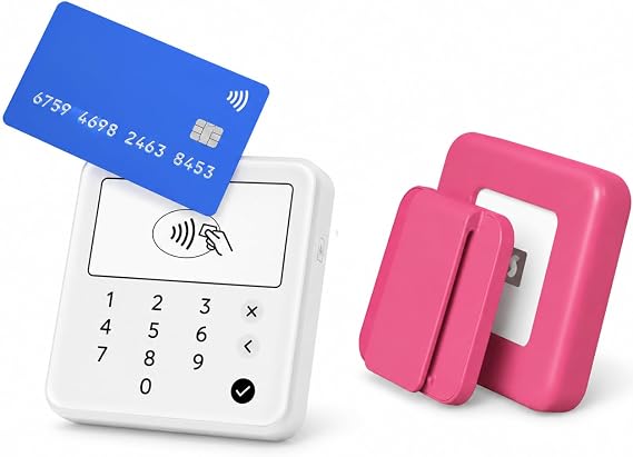SUMUP Solo Lite Credit Card Reader & Pink To-Go Protective Case