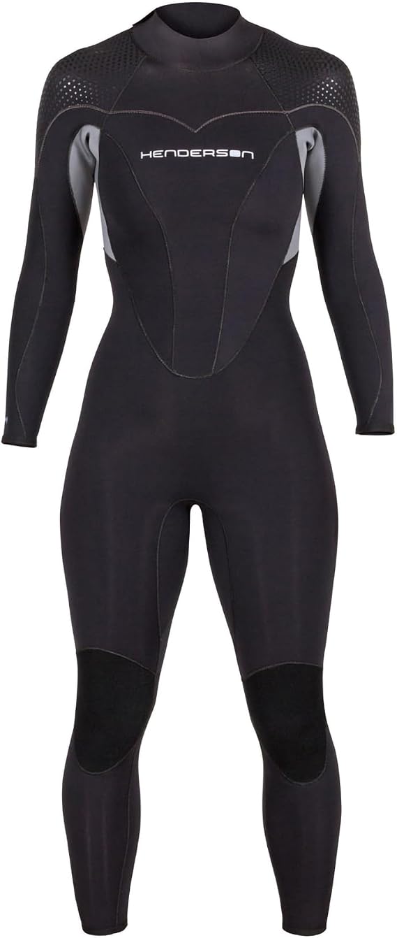 Henderson 5mm Thermoprene Pro Womens Back Zip Jumpsuit, Black, 6