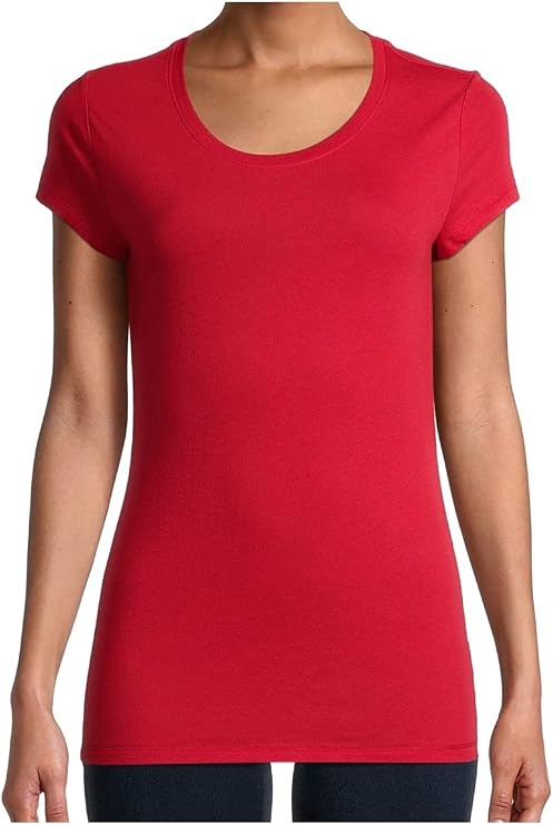 No Boundaries Juniors Brilliant Red Round Neck T-Shirt - Small