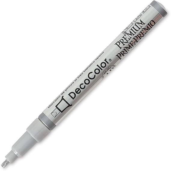 Uchida DecoColor Premium Leafing Tip Marker Silver