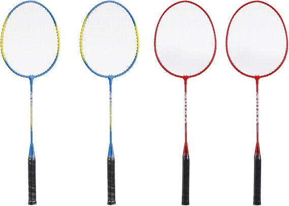 Badminton Combo Set Reusable Portable Sports Badminton System Set with Net for Outdoor