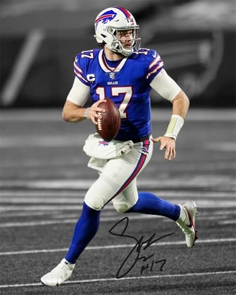 Ikonic Fotohaus Josh Allen Signed Photo Autograph Print Wall Art Home Decor