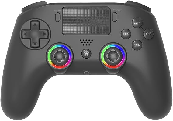 Subsonic - Wireless controller for PS4 / Playstation 4 - Bluetooth controller with LED, vibration and gaming headset jack - Black [playstation_4]