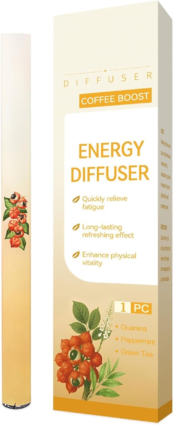 Herbal Diffuser Pen,Portable Atomizing Freshener for Lung Cleansing & Boost Breathing Support,Herbal Diffuser Inhaler with Natural Mullein/Thyme/Mints Guarana/Green Tea 1 Pc