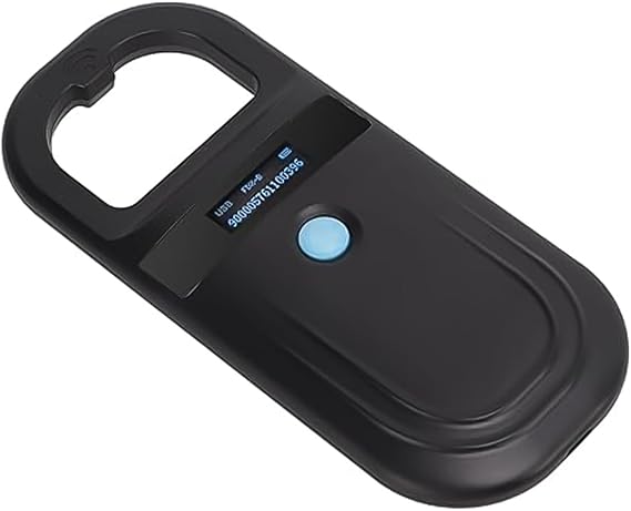 POFET Microchip Reader Scanner RFID Animal Chip ID Pet ID Tag Microchip Scanner with OLED Display for Dog Cat Animal