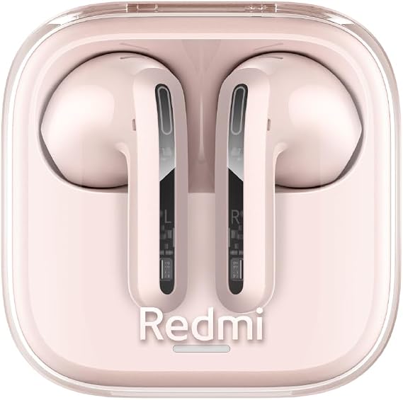 Xiaomi Redmi Buds 6 Active Wireles Earbuds (Global Version), Bluetooth 5.4 in-Ear Headphones, 30H Long Battery Life,Noise Cancellation for Calls, 5 Tuning Modes, IPX4 Waterproof - Pink