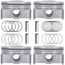Engine Piston & Pin & Ring Set Fits for Hyundai Accent Kia Rio 1.6L DOHC 2012 2013 2014 2015 2016 2017, OE#23041-2B600, 23041-2B610, 23041-2B620, 23410-2B600