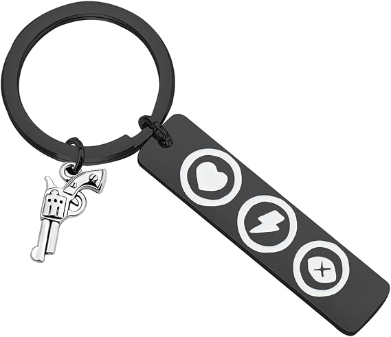 MYSOMY RDR2 Keychain Arthur Fans Gifts Cores Stamina & Dead Eye Gifts RDR2 Merchandise