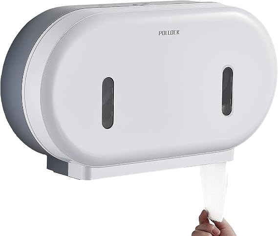 Pollock Commercial Twin Jumbo Toilet Tissue Dispenser,Hold 9 Double Roll