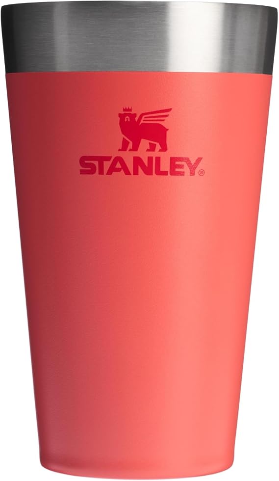 STANLEY Stacking Tumbler 0.47L Water Bottle - Hot Coral - OS