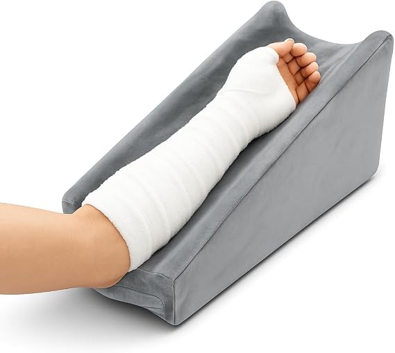 Arm Elevation Pillow, Arm Wedge Elevation Pillow Excellent, Ergonomic Elbow Support Pillow for Sleeping Arm Pads Elbow Pillow with Removable Pillow Case-Grey