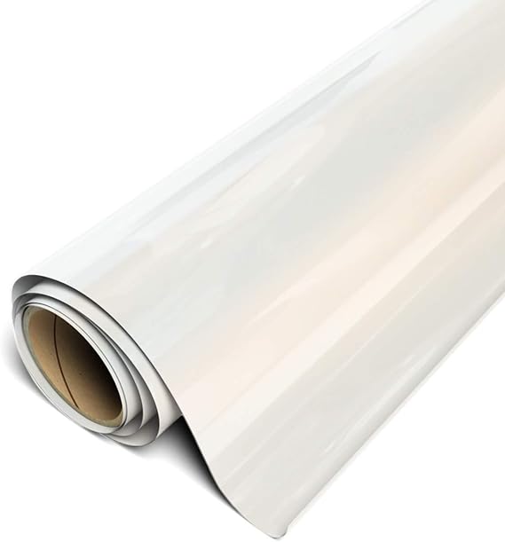 Siser EasyWeed Heat Transfer Vinyl 11.8" x 5ft Roll (Electric Pearl) - Compatible Romeo/Juliet & Other Professional or Craft Cutters - Layerable - CPSIA Certified