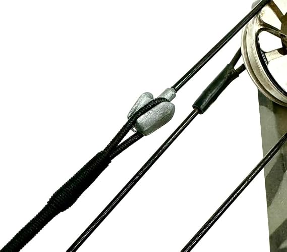 Tear Drop Compound Bowstring - B55 Dacron 16 Strands - Replacement Teardrop Bowstrings for Older Style Compound Bows with Steel Cables - Durable and Reliable Archery Strings for Classic Compound Bows