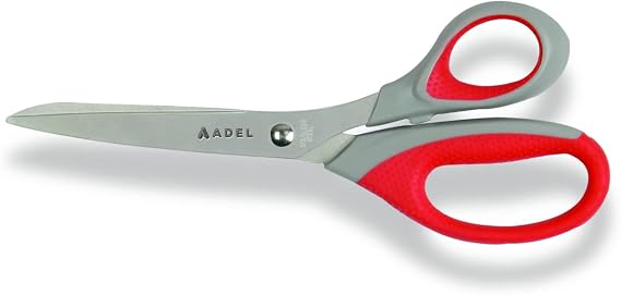 Adel Ofis Makası, Orta Boy, Paslanmaz Çelik Bıçak, Ergonomik Tutma Sapı, Asorti Renk, Ev ve Ofis Kullanımı