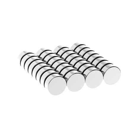 N52-1/2" D x 3/16" H - 28 Pack, Super Strong Neodymium Disc Magnets, Most Powerful Small Rare Earth Magnets for Fridge, DIY, Building, Scientific, Craft, and Office 0.5" x 0.1875" Magnet