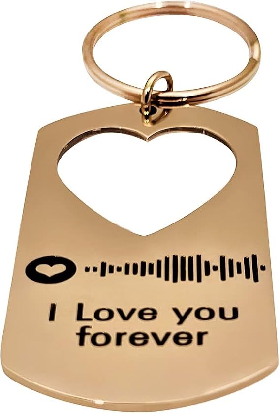 Scannable Spotify Code Custom Music Code Keyring Spotify Keychain Personalized