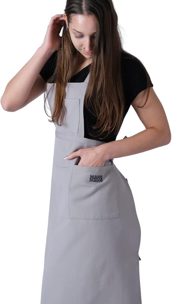 makemake Tools | Split-Leg Waterproof Unisex Pottery Apron for Pottery Artist | Ceramic Coveralls | Claypron | Florist Gown