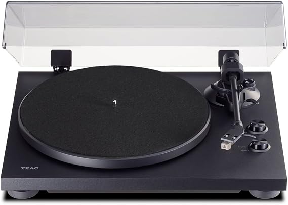 Teac TN-280BT-A3 Turntable with Bluetooth output (aluminium platter, belt drive, MM phono preamp, high-density MDF cabinet) Black