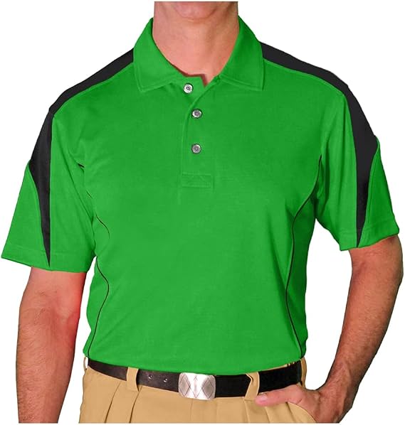 Mens Golf Polo Shirt - Cool Plus Dual-Color - Caddie