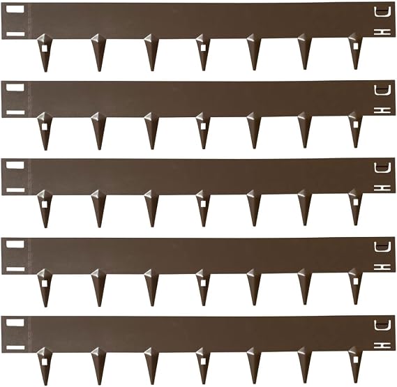 CORE EDGE Lawn Edging | Flexible Decorative Steel Edging Garden Border Edging Lawn Edging Strip Garden Border with a 100mm face height (Brown)