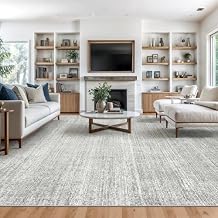 Valenrug Washable Rug 5x7 - Stain Resistant 5x7 Area Rugs for Living Room, Non Slip Backing Printed Rugs for Bedroom, Folable Machine Washable Area Rug 5x7, Grey