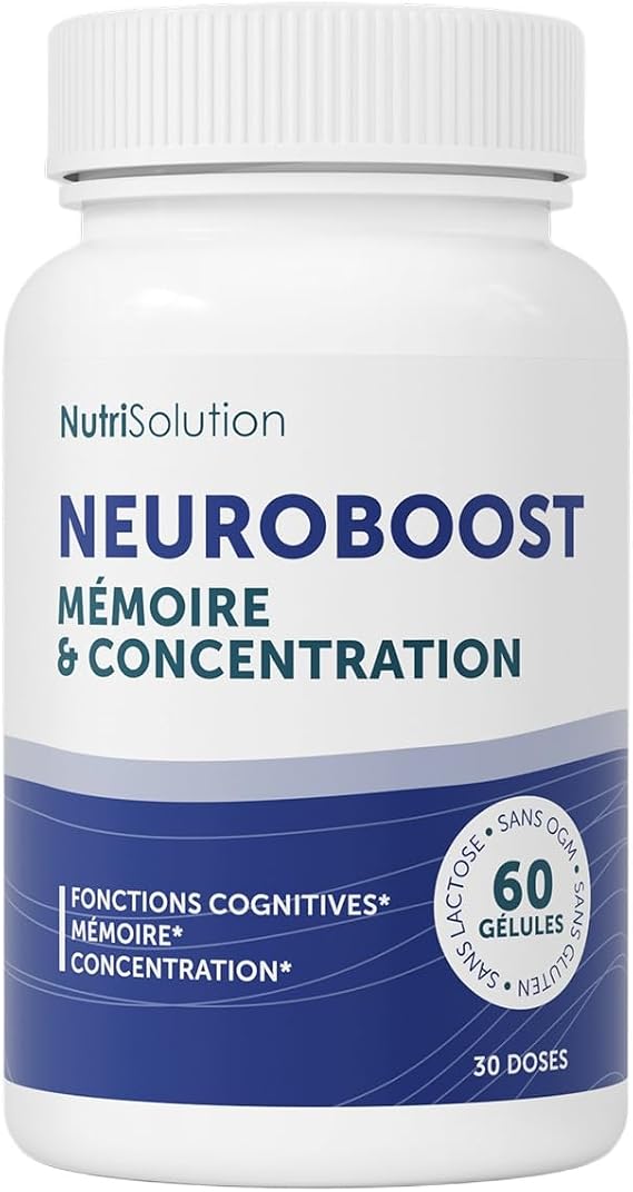 NutriSolution Neuro Boost Brain & Memory Supplement - Bacopa, Ginkgo, Gotu Kola & B Vitamins - Pack of 1