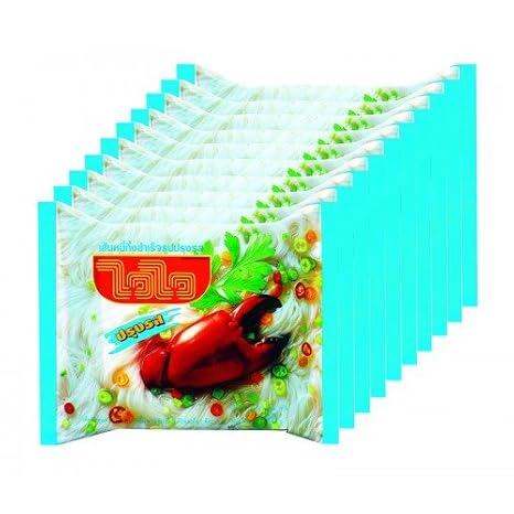 Wai Wai Instant Rice Vermicelli Clear Soup Wai Wai 55 G. Pack 10