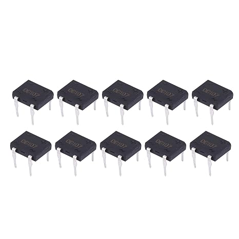 1000V Diode Bridge Rectifier 4-Pin - 10 Pieces for Electronic Circuits