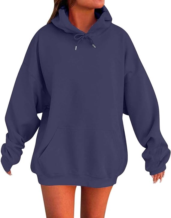 Oversized Hoodies for Women Long Sleeve Loose Casual Fleece Pullover Sweatshirts with Pockets Fashion Comfort Outfits