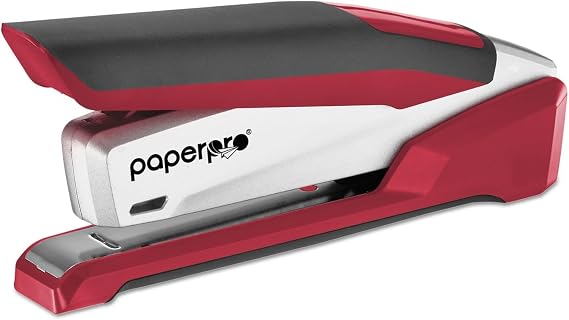 PaperPro-Bostitch 1117 inPOWER Premium Stapler, 28-Sheet Capacity, Red/Silver