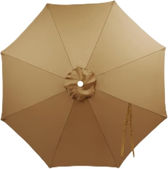 Replacement Parasol Canopy Waterproof, 6/8 Ribs UV Protection Market Patio Table Cover, Outdoor Umbrella Replacement Canopy Top for Garden Deck Pool 2.0/2.3/3.0/3.5/4.0m