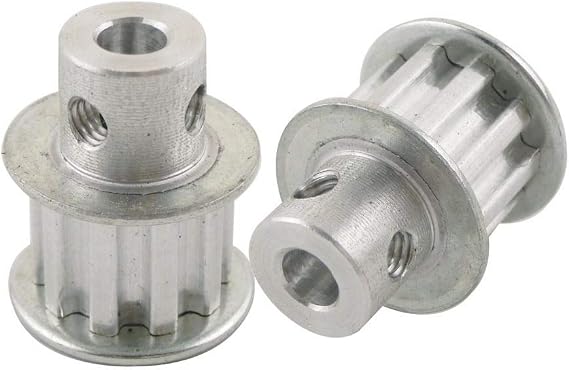 Geeyu ZHaonan-Timing Pulley, 2pcs 10T XL Timing Pulley 4/5/6/6.35/8mm Bore, 5.08mm Pitch 11mm Belt Width, Aluminum Alloy Synchronous Timing Belt Pulleys, Accurate Size