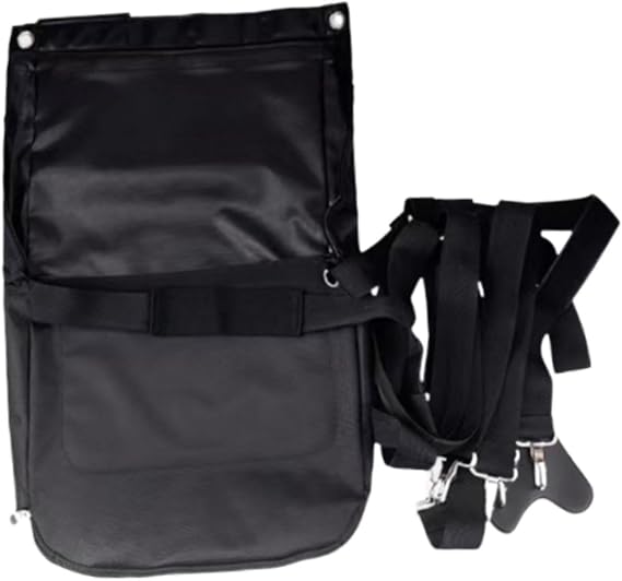 Horse Diaper Manure Bag Pony Poop Storage Bag Oxford Waterproof Horse Poop Catcher Equine Manure Bag for Riding Barn Saddle Garden Black- 42cmx38cm