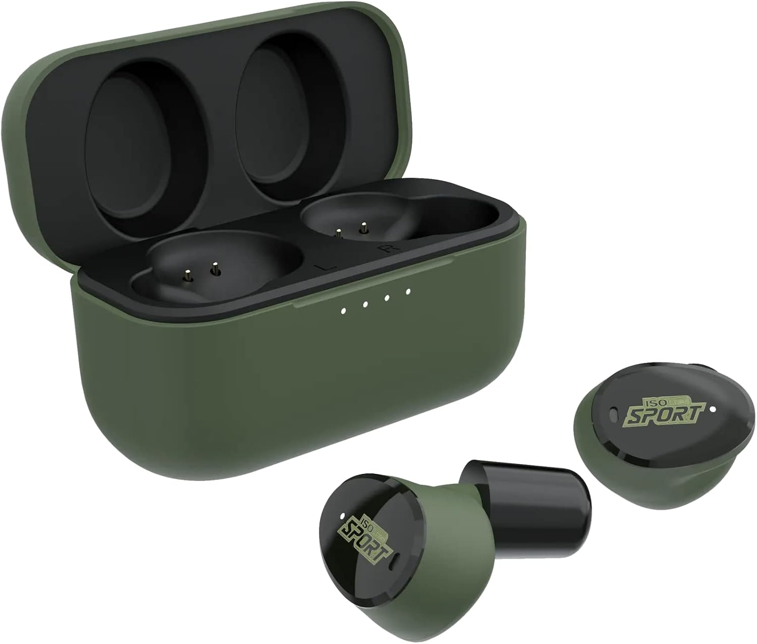 ISOtunes Sport Caliber BT Shooting Earbuds: True Wireless Bluetooth Hearing Protection, Water and Dust Proof, 13 Hour Battery, 25 dB Noise Reduction Rating NRR