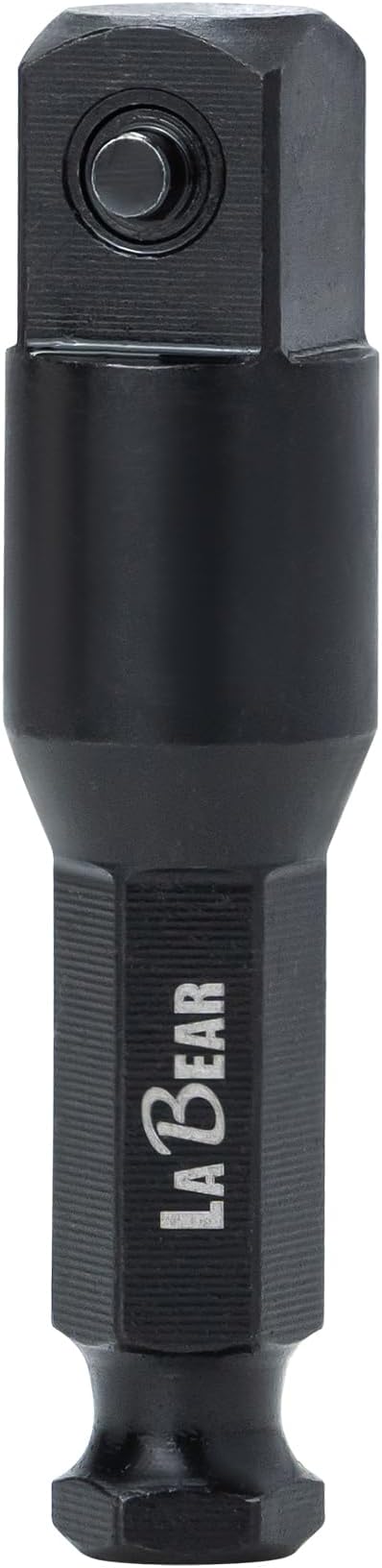 LABEAR 7/16" Hex to 1/2" Square Drive Impact Socket Adapter, Cr-V Steel