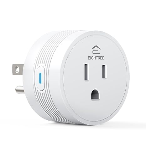 EIGHTREE 15A Smart Plug, WiFi Outlet Plug Works with Alexa & Google Home