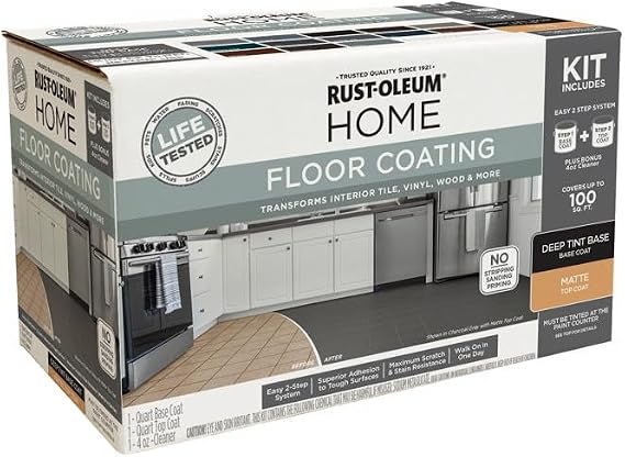 Rust-Oleum Home Floor Coating Deep Tint Base Matte Kit