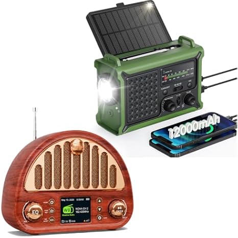 Weather Radio+Vintage FM Radio with NOAA Weather Alerts