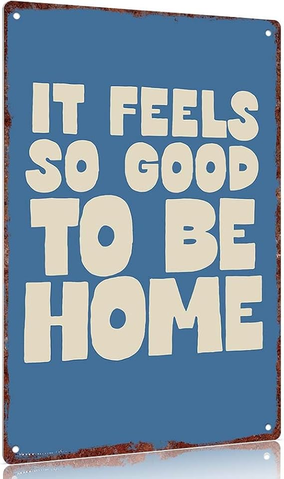 Home Sweet Home: It Feels So Good to Be Home - 12x8inch Decorative Sign for Living Room Bedroom Office Wall Art