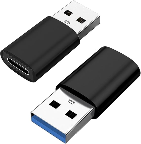 USB To USB C Adapter - Converter To C,Type C Female to A Male Charger Converter Adapt High-Speed Data Transfer for Laptop Charger and More