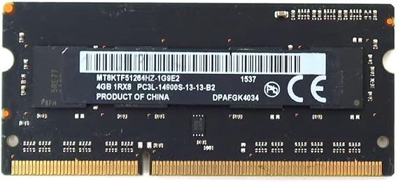 Micron 4GB PC3L-14900 DDR3-1866MHz SoDimm Non-ECC Unbuffered CL13 Single Rank Ram Memory Module MT8KTF51264HZ-1G9E2