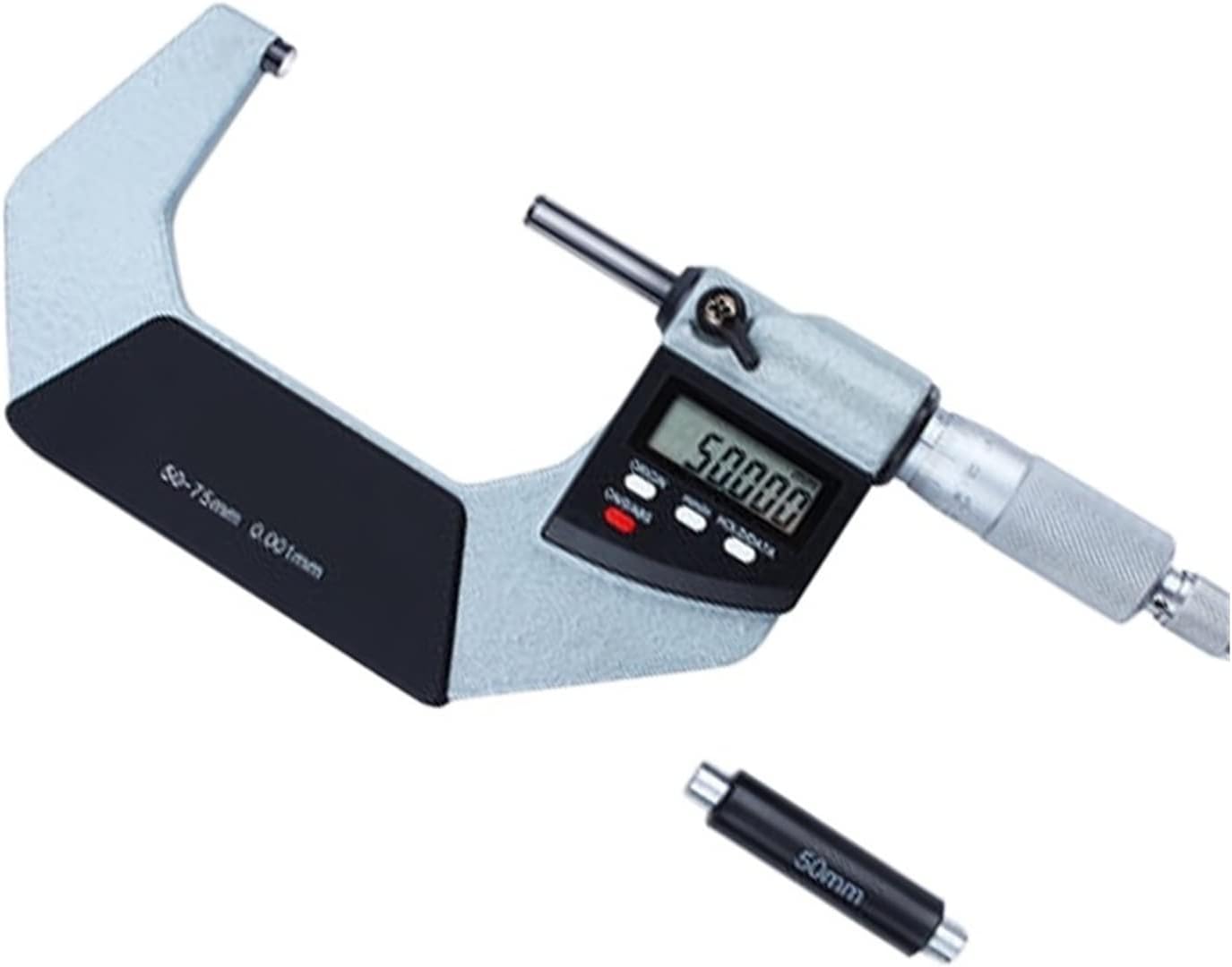 Micrometer 0.001mm Digital External Micrometer 0-25mm 25-50mm 50-75mm 75-100mm Electronic Micrometer Caliper Gauge Meter Carbonized Digital B 50-75 for durability and high precision