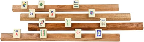 Masters Wooden Standard Mah Jong Tile Racks - 40cm