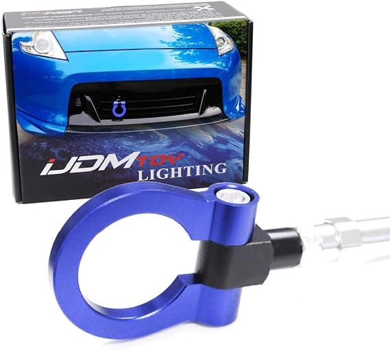 iJDMTOY Front Tow Hook Ring for Nissan 370Z/GTR/Juke & Infiniti G37/Q50/Q60
