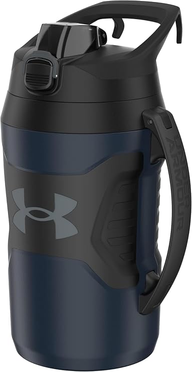 Under Armour Half Gallon Water Bottle Insulated, 64oz Insulated Water Bottle with Handle, Fence Hook, Leak Resistant, for Baseball, Football & More