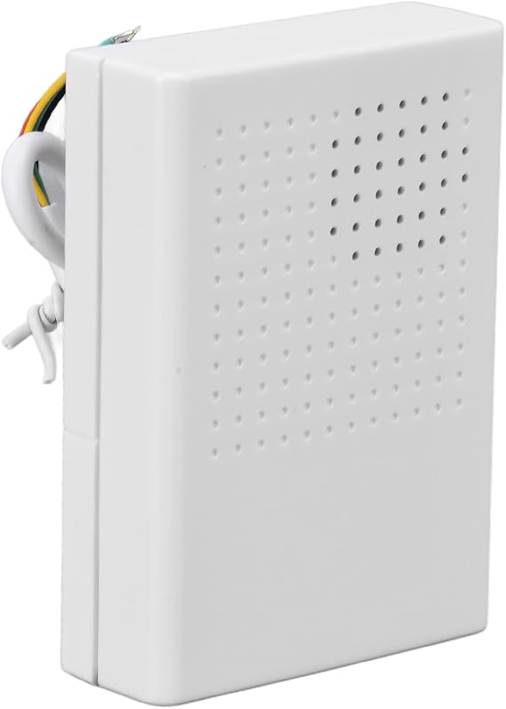 Wired Electronic Chime, 12V Dingdong Ringtone 90dB Wired Electronic Doorbell Door Chime Kit Access Control for Hotel Home, White