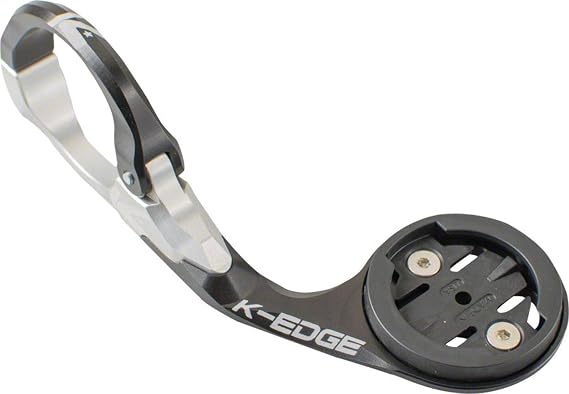 K-Edge Race Bicycle Computer Mount, for Garmin GPS Devices, Black | Garmin Integrated Handlebar Mount With Adjustable Articulation, Secure M5 Hardware, And Lightweight 30g Design